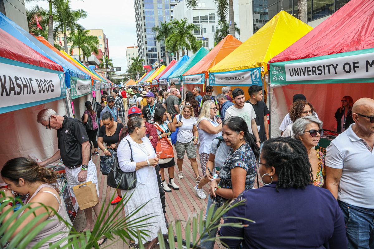 Miami Book Fair, Street Fair & Off the Shelf at Wolfson campus on November 19, 2022